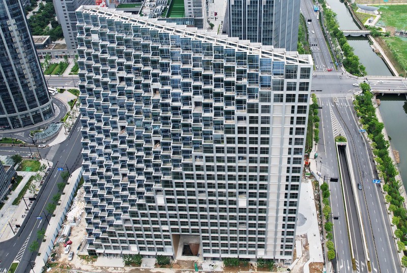 pyramid-like building bolsters hangzhou's city image