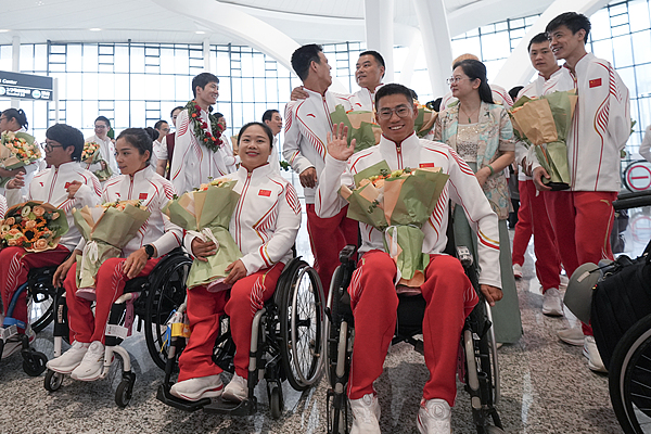 hangzhou paralympians return victorious from paris