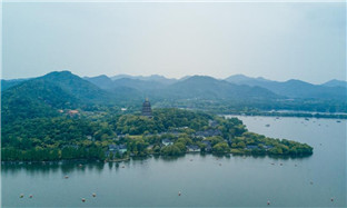 early summer scenery of west lake