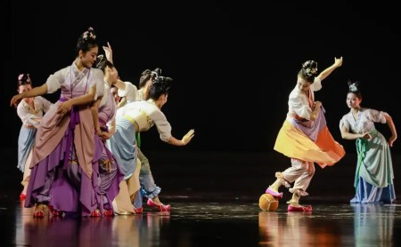 xiaoshan performers combine soccer with folk dancing